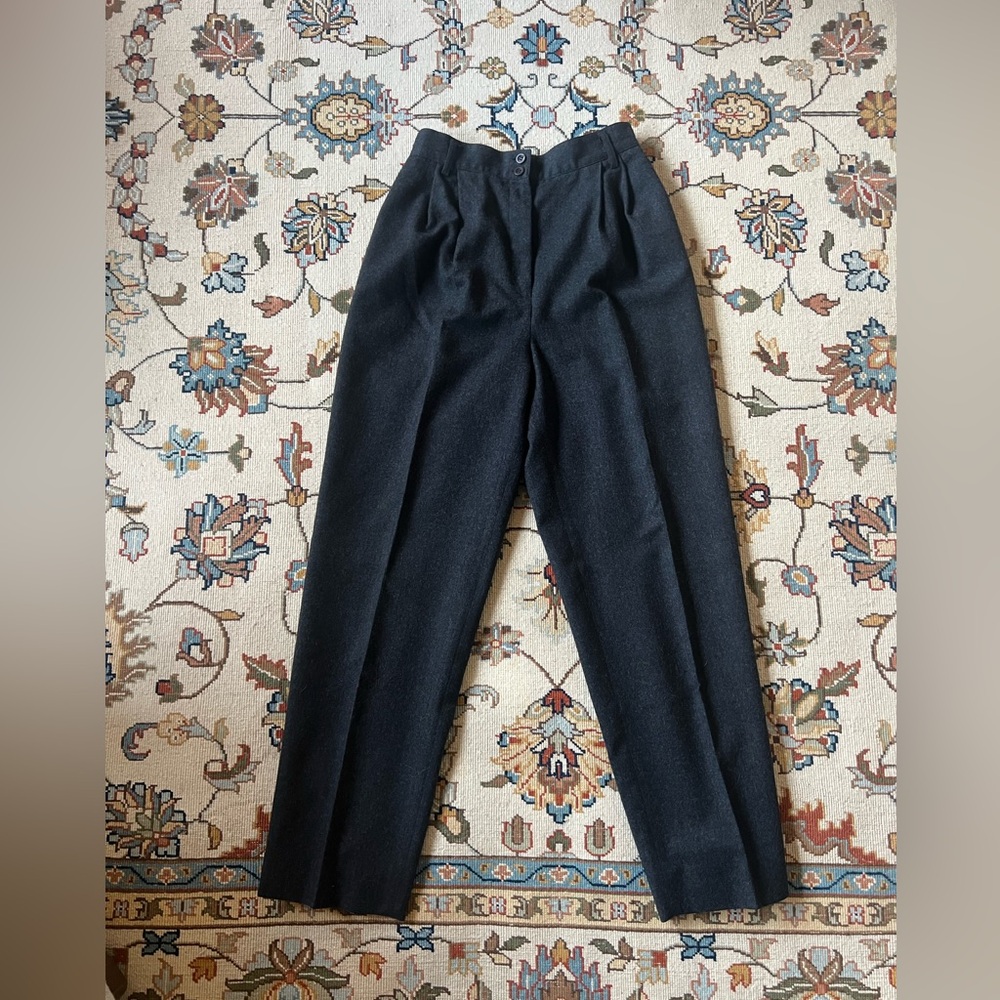 Vintage Harvé Benard High Waisted Wool Trousers